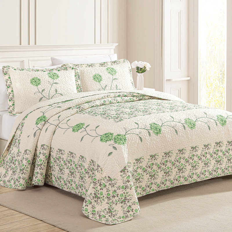  Courtepointe en polyester, Très grand, Vert