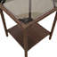  Outdoor Sofa Set with Cushion with Shelf 2 pcs Poly Rattan Modern Patio