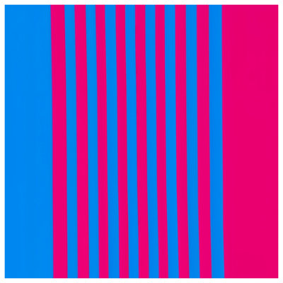 Blue Pink Stripes Comforter