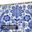 Mignon rideau de douche avec 12 crochets-1264849794