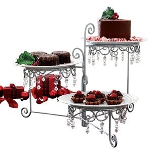 Hallops Wooden Cupcake Stand - 3 Tier Retail Display Table for