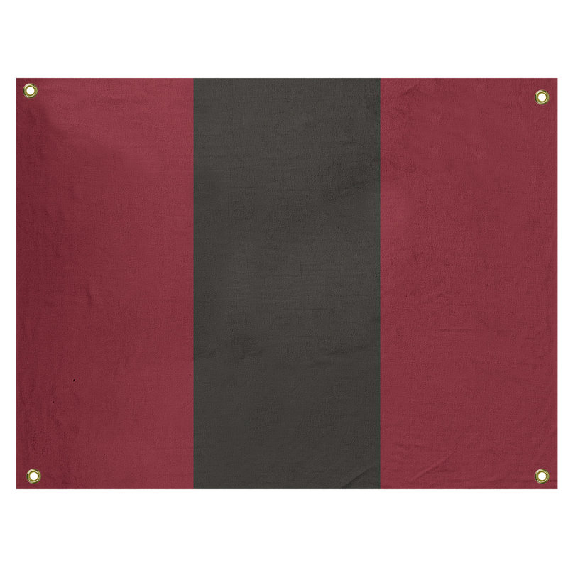 Tapisserie de polyester Arizona, H 26 po x l 36 po x P 1 po, Rouge brique / noir / rouge brique