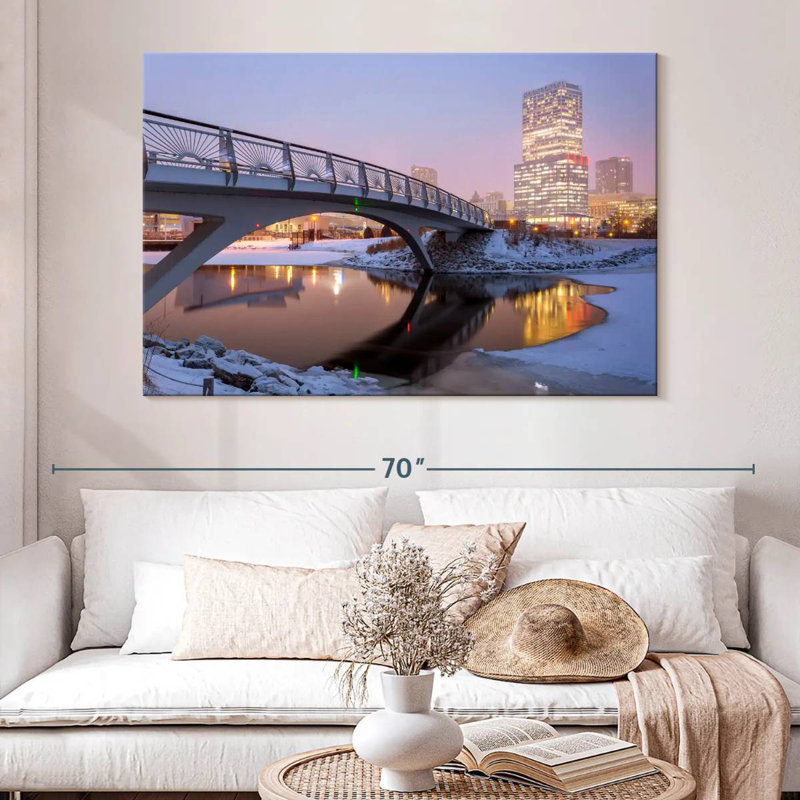 Nicci Milwaukee Winter Reflections, 34" H x 51" W