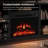 Vildana TV Stand for TVs up to 65" with Electric Fireplace Included-1861651727