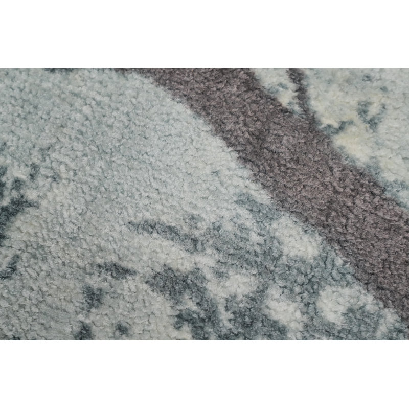Nature Print Modern Abstract Rug 5x7
