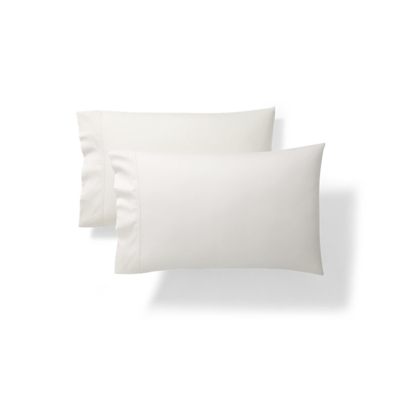 Spencer Solid 475 Thread Count 100% Cotton Queen Sheet Set, White, Queen