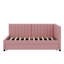 Lit de jour simple rembourré avec couchette-76271455