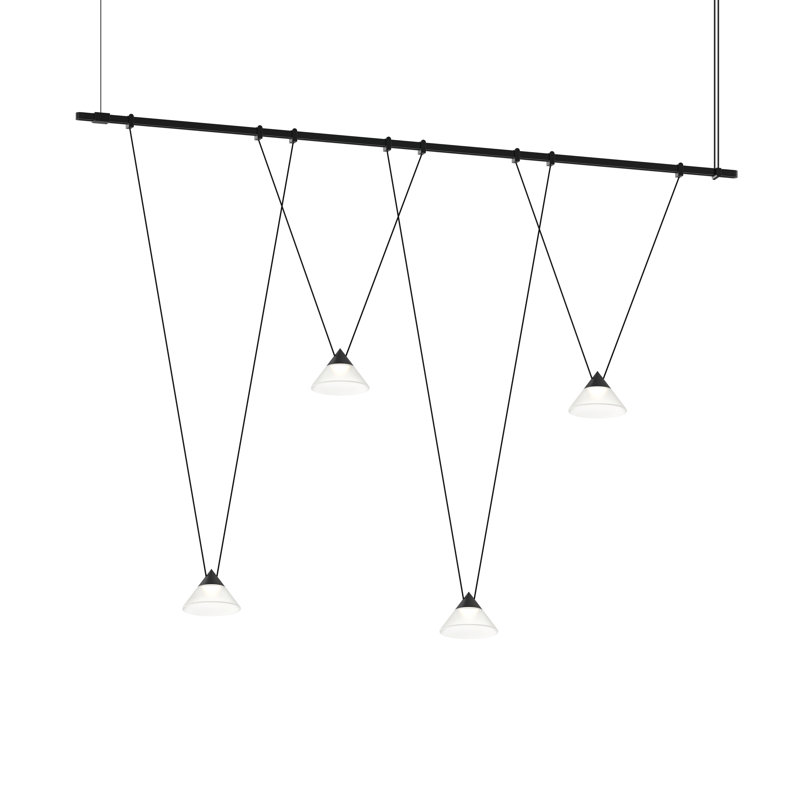 Suspenders® 4 - Light LED Pendant, Satin Black