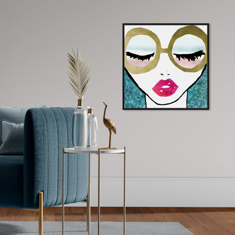 Ready for The Water Golden - reproduction d'art, H 20 po x l 20 po x 1,5 po, Noir