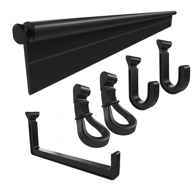Plastic Non-Slip Standard Hanger, Black