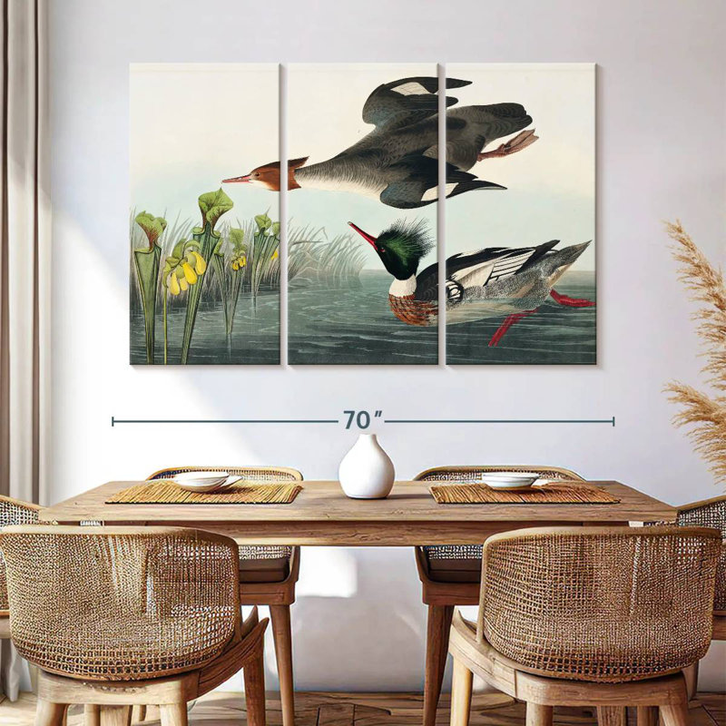 Brampt Red Breasted Merganser, 42" H x 65" W