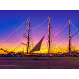 Maritime Museum Sunset With Sails | San Diego, California Print by Brian Mc Clean