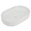Gloss White Vitreous Ceramic Oval Above-Counter Vessel Sink, Thin Edge, Built-In Overflow, No Faucet Hole, Curved Fast-Drain Basin for Bathrooms-1127258208