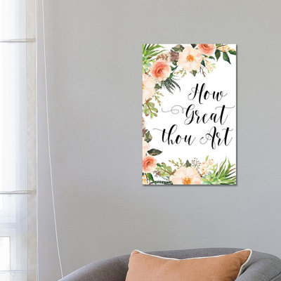 How Great Thou - Print on Canvas