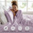 Satin Lilac 100% Satin Luxury Wrinkle Resistant 4-Piece Twin Sheet Set-111014609-111014590