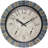  Aztec Indoor-Outdoor Wall Clock, Faux Stone, 18 Inch