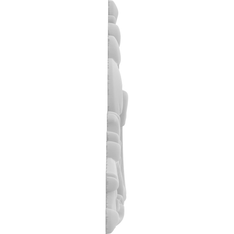 Rosette Edgerton, H 6,75 po x l 9 po x P 0,63 po