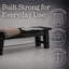 Banc en bois massif Durango de 60 po, noir-1004011431