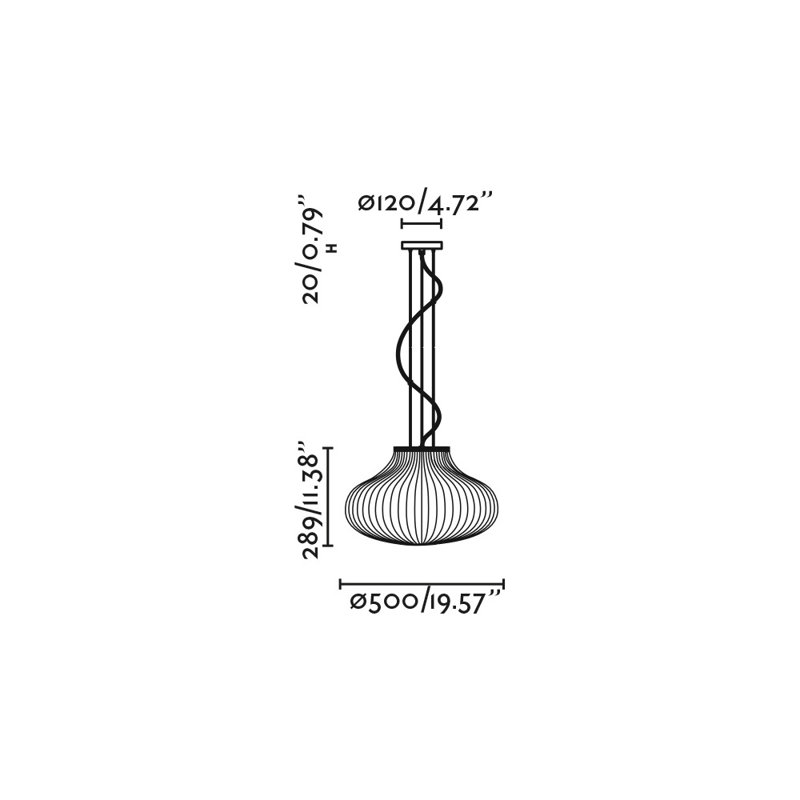 Luminaire suspendu Isabelle 500 