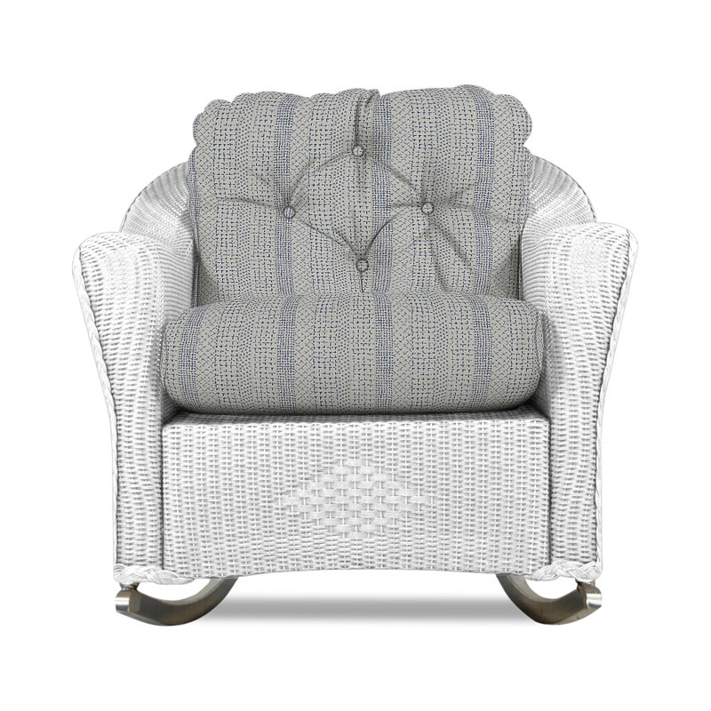 Reflections Outdoor Rocker Chair, Demo Stone, White