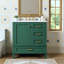 Ensemble de meuble-lavabo moderne 30 po avec lavabo, porte à fermeture douce et 3 tiroirs-112684908
