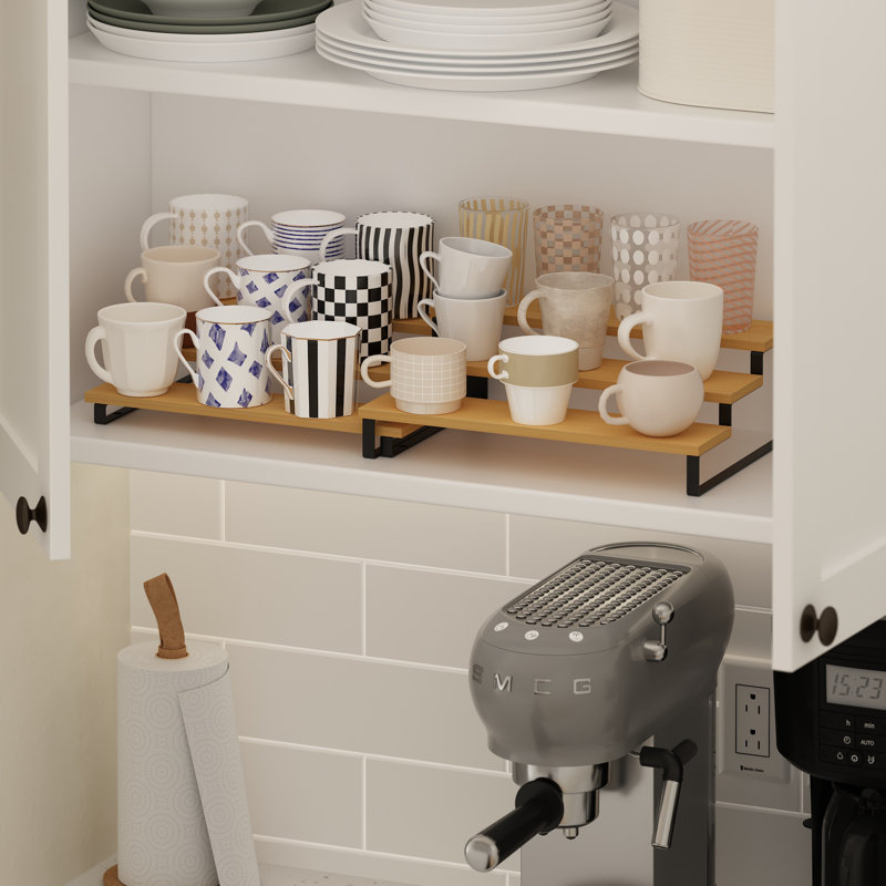Turn-N-Tube 13.39'' W Manufactured Wood Shelving Unit, Beech/Black