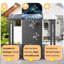 Pavillon de jardin à toit rigide avec toit incliné en acier galvanisé-124065812