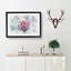 Multicoloured Rose Flower - Picture Frame Graphic Art Print-56915472-56915471