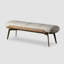 Banc en bois massif de style nordique pour chambre et salon-1350380486