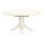 7 Piece Modern Dining Table Set Consist of an Oval Wooden Table with Butterfly Leaf and 6 Baby Blue Linen Fabric Upholstered Chairs, Linen White-272276623
