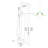 Freestanding Bathtub Faucet With Hand Shower - . Two Handles, Manual Bathroom Faucet. Metal Construction. Full Body Spray For Efficient Cleansing. Elegant And Streamlined Appearance. 6.47 In Width,