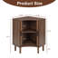 Armoire de coin cannelée