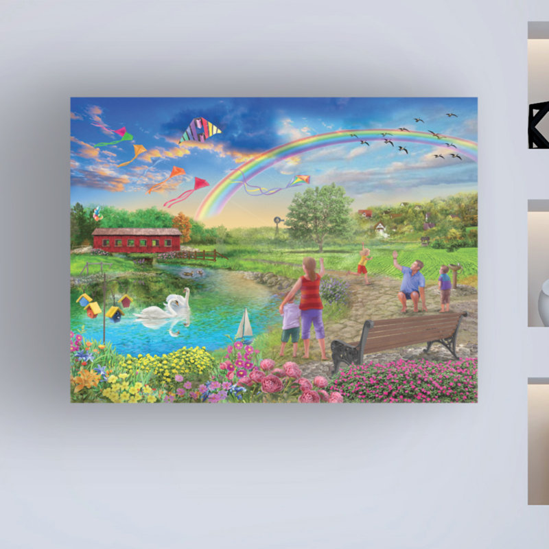 «Colorful Skies» par Bigelow, impression sur toile tendue, H 24 po x l 32 po x P 2 po