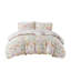 Housse de couette réversible pour lit simple en coton avec motifs floraux joyeux et jungle
