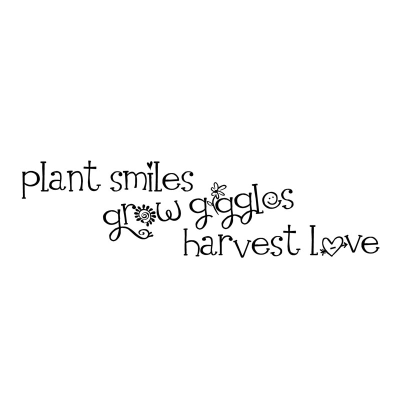 Text & Numbers Non-Wall Damaging Wall Decal, Black