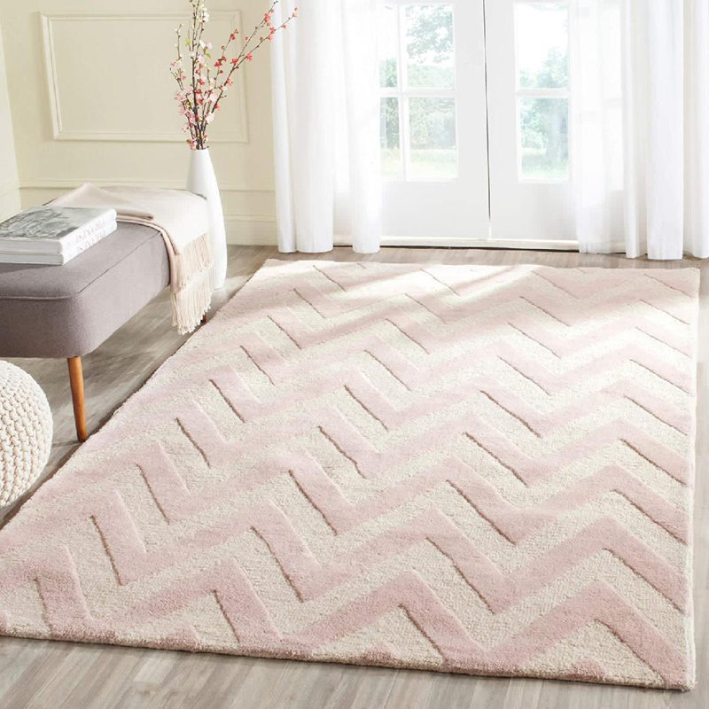 Tapis en laine touffeté à la main Sanyla, Rectangle 6 pi x 9 pi