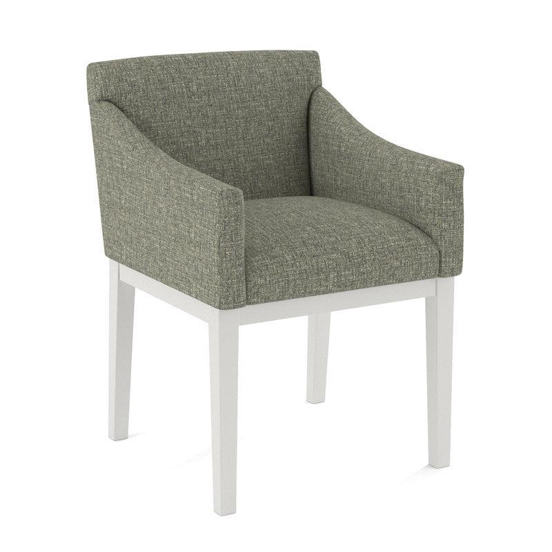 Upholstered Arm Chair, Applause Bravo, White