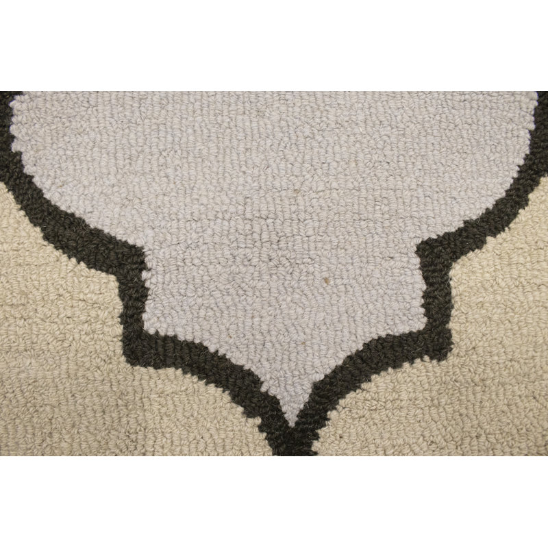 Trellis Handmade Tufted Wool Area Rug in Multicolored