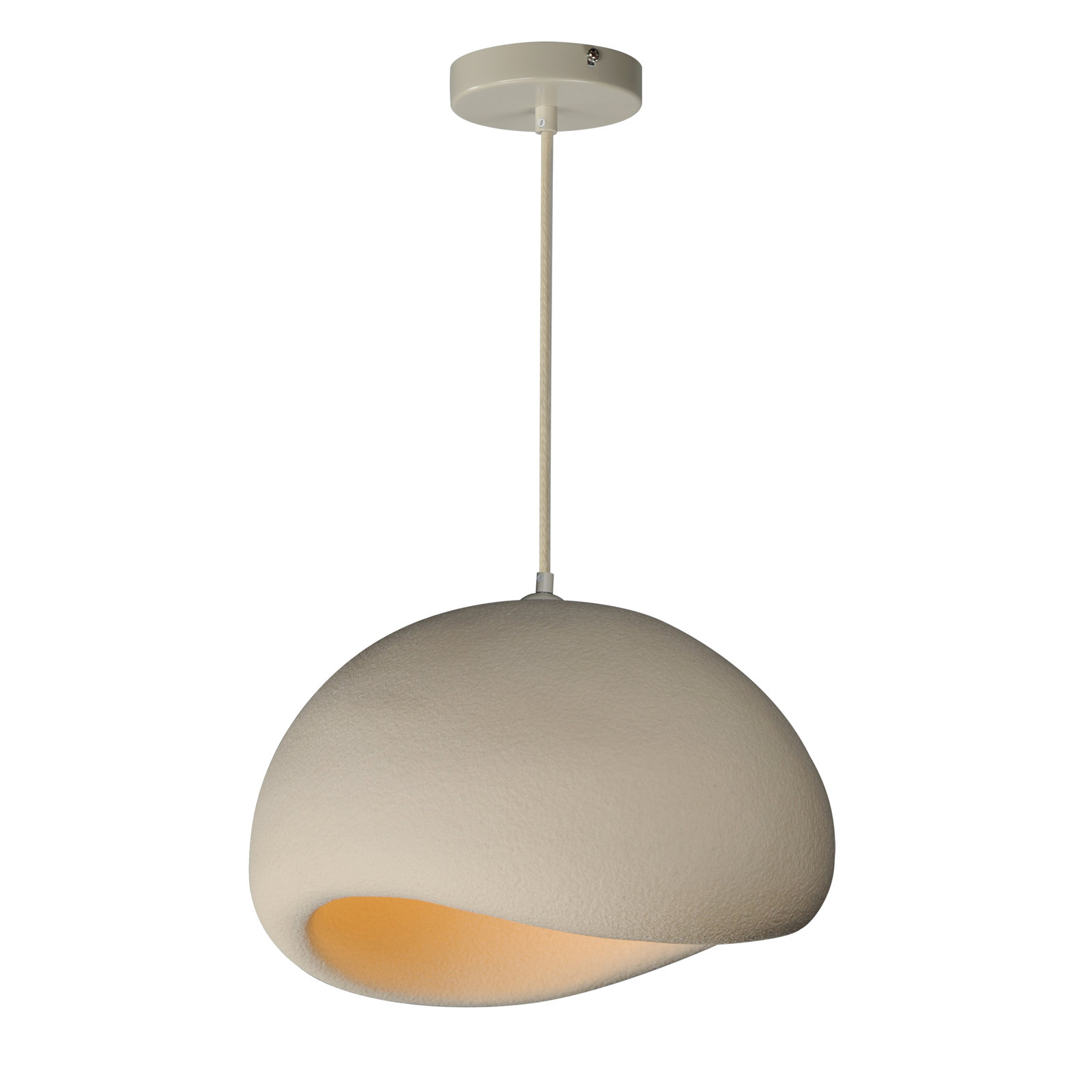 Moeraki Single Light Pendant, 14.75" H x 15.75" W x 15.75" D