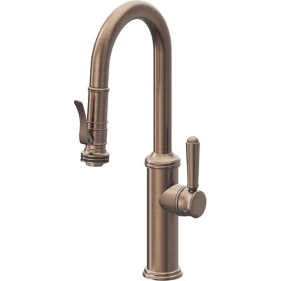Davoli Pull-Down Prep/Bar Faucet with Squeeze Sprayer