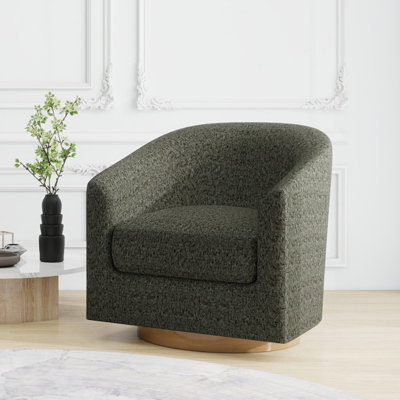 Lark Manor™ Upholstered Swivel Barrel Chair