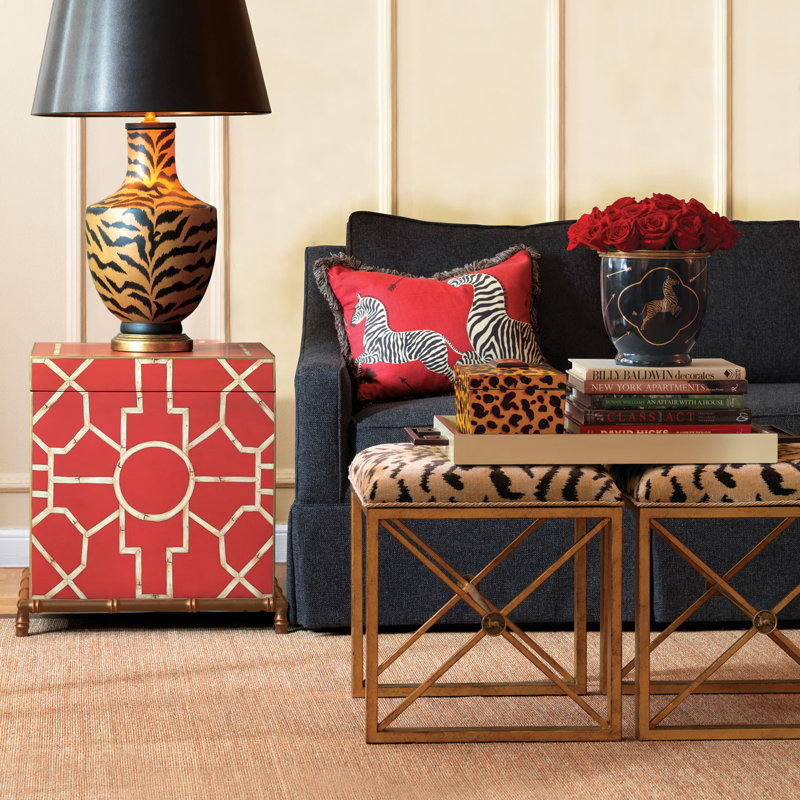 Scalamandre Maison Upholstered Dining Bench, Gold