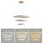3 - Circle Light Unique Tiered LED Chandelier Pendant Light