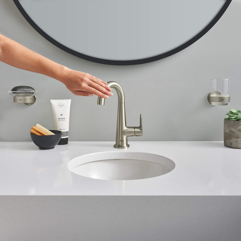 Essentials Tumbler Holder, Brushed Nickel Infinity