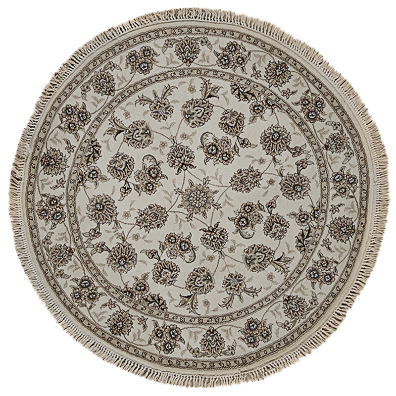 Handmade Silk and Wool Area Rug