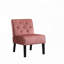 Fauteuil d'appoint à motif capitonné avec tissu en velours Living Room