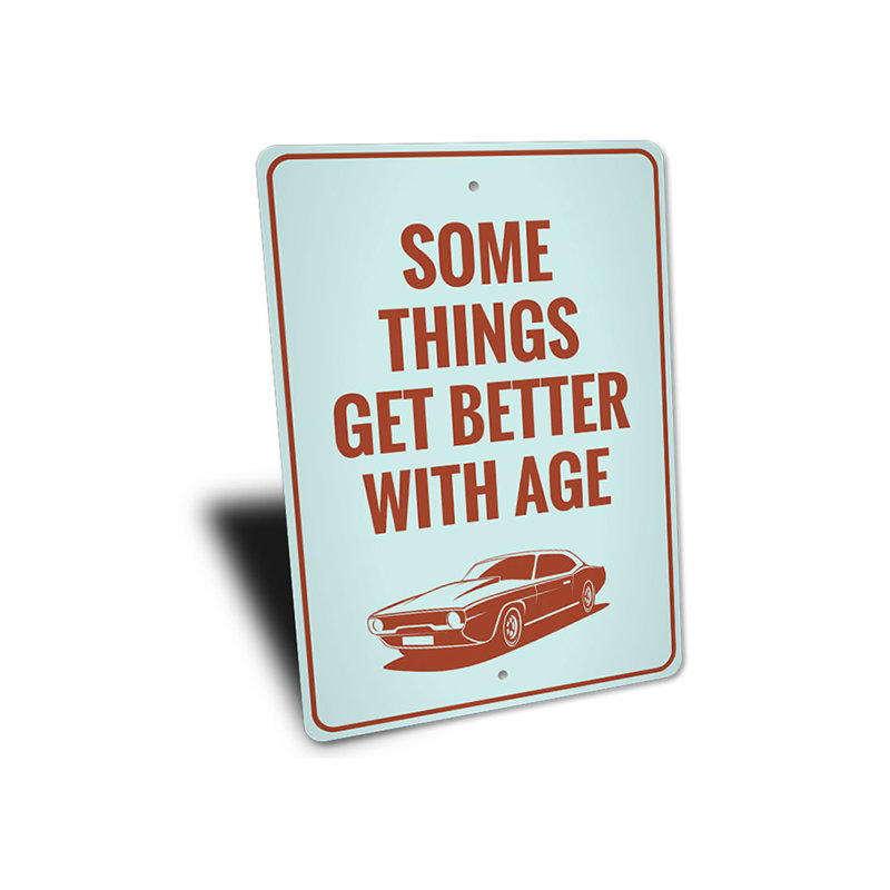 Plaque en aluminium Classic Car, H 18 po x l 12 po x P 0,06 po