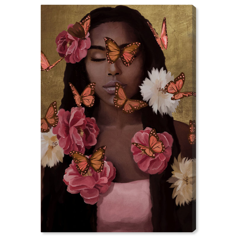 «Lost in the Butterfly Garden», impression sur toile, H 36 po x l 24 po, Toile tendue