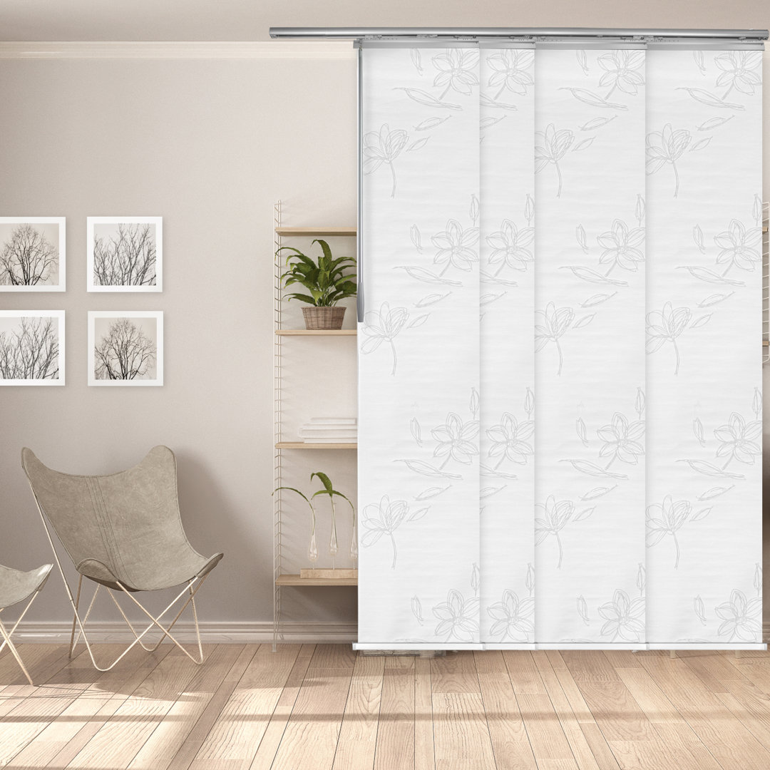 Lotus 4-Panel Single Rail Panel Track Extendable Symple Stuff