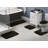 Mccluney Ultra Soft Traditional Nylon 5 Piece Bath Rug Set with Non-Slip Backing-857289794